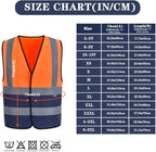 AYKRM 12 colour High visibility viz vest hi vis viz reflective work construction safety vest (XS-8XL)