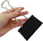 3 Inch Jumbo Binder Clips(36 Pack), Extra Large Binder Clips Heavy Duty Paper Clamps for Office and Home Supplies, Black