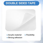 uxcell 50Pcs Double Sided Adhesive Pads, 1.97" x 1.97" Clear Removable Heavy Duty Mounting Tape Picture Hanging Sticky Adhesive Pad for Wall, Poster Picture, DIY Craft