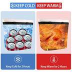 Insulated Cooler Bag, Tote Bag for Grocery Shopping, DIY Your Creative Designs, Cooler Bags Insulated, Pizza/Food Delivery Bag to Keep Cold/Hot (Purified Cotton, Non-Waterproof, Beige