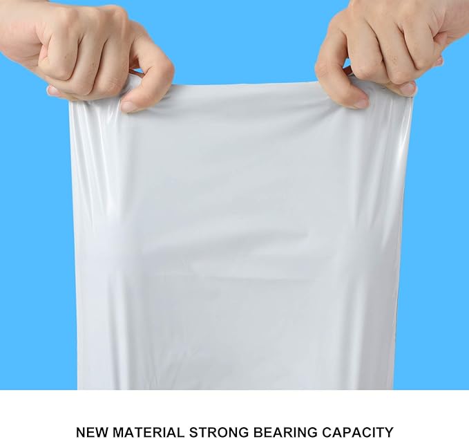 Outus 120 Pcs Poly Mailer Envelope 4 Sizes Shipping Bags Self Adhesive Clasp Envelope Self Adhesive Tear Proof Mailing Covers(8 x 12 In, 10 x 14 In, 13 x 18 In, 15 x 20 in,White)