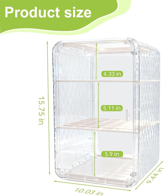 Baby Bottle Organizer,3/4 Tier Bottles Storage Organizers,Clear Station Organizer ContainerClear Baby Bottle Storage Organizer For Countertop And Cabinet,Ideal for Bottles, Pacifiers,Pump Parts