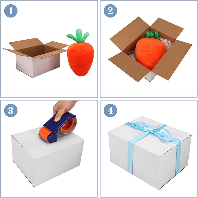 Hoikwo 9x7x5 Shipping Boxes Set of 30, White Corrugated Cardboard Box for Small Business for Packaging Mailing