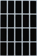 Royal Green Rectangle Sticker Black Colored File Stickers 1.57 inch x 0.75 inch (40mm x 19mm) - 1000 Pack - 10 Cases