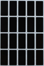 Royal Green Rectangle Black Sticker Labels 1.57 inch x 0.75 inch (40mm x 19mm) - 2000 Pack