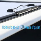 Acocony 11x17 Clipboard Landscape Extra Large Clipboard Low Profile Clip 11 x 17 Clipping Board PP Plastic Black Pack of 1