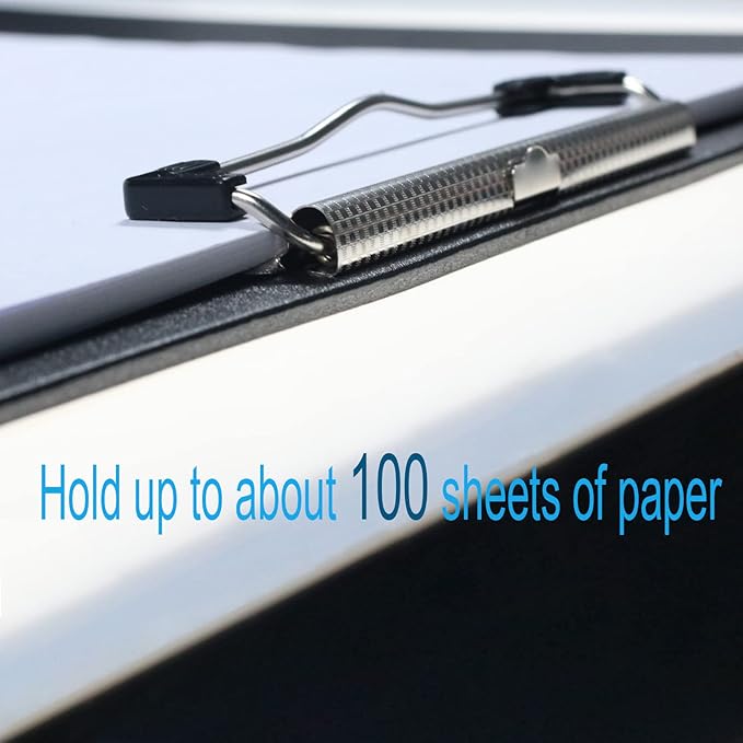 Acocony 11x17 Clipboard Landscape Extra Large Clipboard Low Profile Clip 11 x 17 Clipping Board PP Plastic Black Pack of 1