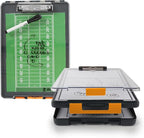 Dexas Clearview Clipcase Dry Erase clipboard, 13.75 x 9.5 Inch, Orange. See papers clearly outdoors, stay organized and dry. Ideal for coaching, teaching, homeschooling, art, trades, and medical pros.