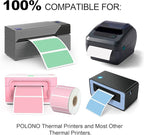 Misofuki 2.25" x 1.25" White Direct Thermal Barcode Labels 1000 Pcs for Zebra ZD410 ZD411 LP2824, 2-1/4x1-1/4 1 Roll Waterproof Strong Adhesive Perforated Return Address Labels Used with Rollo MUNBYN