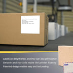 BETCKEY - 4" x 4" (102 mm x 102 mm) Shipping & Large Square Labels Compatible with Zebra & Rollo Label Printer,Premium Adhesive & Perforated [2 Rolls, 700 Labels]