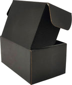 Small Black Shipping Boxes for Small Business Pack of 25-6x4x3 inches Cardboard Corrugated Mailer Boxes for Shipping Packaging Craft Gifts Giving Products