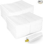 100 Pack 8''x12'' Cushion Foam Pouches, Moving Supplies for Dishes, Packing Foam for Dishes & Cups, Glass Packing Paper and Plate Protectors for Moving Fragile Items (200x300x0.5MM)