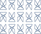 JAM PAPER Colorful Butterfly Clips - Dark Blue Paper Clamps - 15/Pack