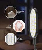 5W Magnetic Work Light, 500 Lumen LED Flexible Gooseneck Lamp with Magnetic Base for Sewing Machines, Industrial Lathes, Grills, Workbenches