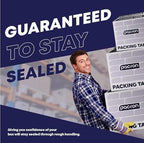 Clear Packing Tape - 36 Heavy-Duty Wrapping Tape - 110-Yard Length, 3960 Total Yards 1.88-Inch Wide Strong Adhesive Rolls for Moving Boxes, Office Packaging, Storage Organization & Warehouse Shipping