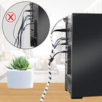 26Ft XHF 3/8" Clear Spiral Cable Wrap 10mm(Wrapping Range:7.5mm-60mm) Cord for Computer Electrical Wire Organizer Sleeve Hose RoHS