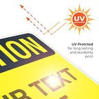 Custom Caution Sign, OSHA Sign, 24x30 Inches, Rust Free .063 Aluminum, Fade Resistant, Indoor/Outdoor Use, Made in USA