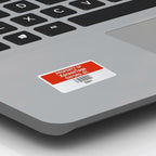 XpressTags 0.75"x1.5" Custom Asset Tags, Fixed Inventory Stickers with Barcode & Serial Number, Brushed Metalized Silver Polyester Labels - Pack Sizes 100 to 5000, Made in USA
