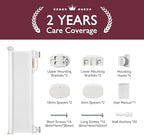 Retractable Baby Gate, Momcozy Extra Wide Mesh Baby Gates for Stairs, 33" Tall, Extends to 71" Wide, Pet Dog Gate for Doorways, Stairs, Hallways, Indoor/Outdoor