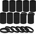 100 Pieces Blank Rubber Bracelets Sport Elastic Band, Ssolid Color Silicone Wristband Unisex For Event, Teen-Black