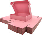 Small Pink Shipping Boxes for Small Business Pack of 25-9x6x2 inches Cardboard Corrugated Mailer Boxes for Shipping Packaging Craft Gifts Giving Products