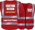 BeautyWill Custom Logo Safety Vest Class2 High Visibility Reflective Vest Breathable Construction Vest