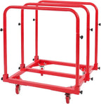 Platform Truck, Heavy Duty Hand Truck with Casters, 1400lbs Capacity Foldable Basket Cart with Handles, Flatbed Push Dolly for Groceries/Garage/Warehouse(Red)