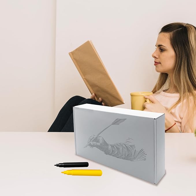 12x6x2 inches Shipping Boxes Set of 25, White Cardboard Box Kraft Corrugated Mailer Box，Boxes for Shipping E-commerce Packaging, Holidays Gift and Small Business Giving Literature Mailing