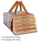 Insulated Reusable Tote Bag for Grocery Shopping for Women/Men, Pizza/Food Delivery Bag to Keep Food Cold/Hot for Commercial Delivery Services, Cooler bags for Travel/Beach/Picnic, Cow Print
