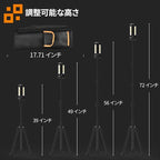 13200mAh Rechargeable Solar Work Light with Folding Stand Support and Portable Carrying Bag, 8000 Lumen Stepless Dimmable, 4 Lighting Modes, White/Warm/Warm White (Black(Remote))