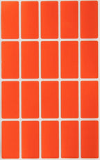 Royal Green Colored File Stickers 1.57 inch x 0.75 inch - Orange Color Code Label Rectangular (40 mm x 19mm) 300 Pack
