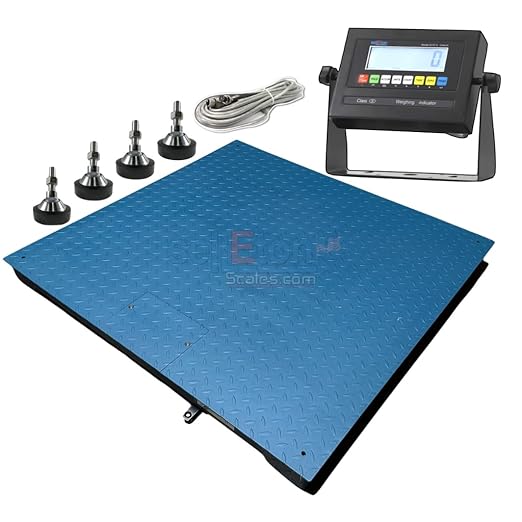 SellEton SL-800-4x4-5 NTEP (Legal) Industrial Warehouse 48" x 48" (4' x 4') Floor Scale | 5000 lbs x 1 lb