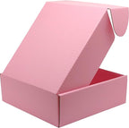 Small Pink Shipping Boxes for Small Business Pack of 25-8x8x4 inches Cardboard Corrugated Mailer Boxes for Shipping Packaging Craft Gifts Giving Products