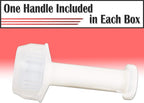 Master Green, 5" x 1000ft 80 Gauge (Pack of 12 Rolls) Clear Plastic Mini Hand Stretch Shrink Wrap Film with One Handle for Industrial, Shipping, Pallet, Storage, Retail, Packing Moving Packaging
