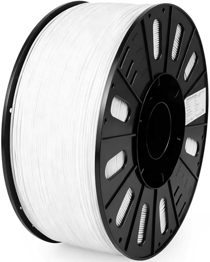 iSANMATE ASA Filament 1.75mm White 3KG, UV & Weather Resistant 3D Printer Filament Perfect for Outdoor Functional Parts, Dimensional Accuracy +/- 0.02mm, 3kg Spool