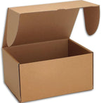 8x6x4 inches Small Shipping Boxes Set of 25 - Brown Mailer Corrugated Cardboard Boxes for Shipping Packaging Mailing Products