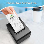 3 1/8 x 230 Thermal Paper Rolls, BPA BPS Phenol Free - 50 Count for POS Systems and Credit Card
