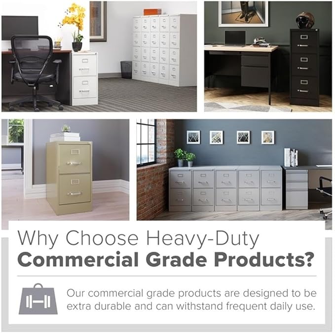 CommClad 4-Drawer Letter-Size Vertical File Cabinet (Putty)