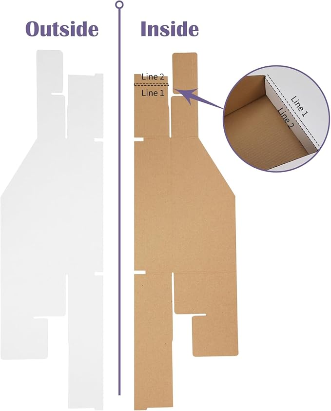 EXYGLO Cardboard Storage Bins 35 Pack, 9.4x4x4.5 Inch Cardboard Boxes, Corrugated Organizer Bins for Pantry, Shelves, Garage, Office, Shop, White