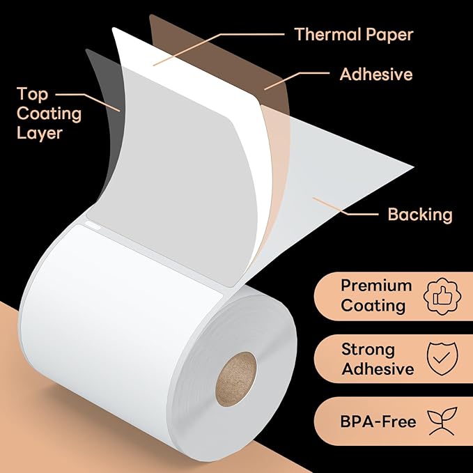 Compatible DYMO 1744907 4" x 6" Direct Thermal Shipping Labels, Strong Adhesive & Perforated, Compatible with Rollo, Zebra & More – NOT for DYMO 5XL (12 Rolls / 2640 Labels), TRSTGIX