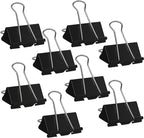 Medium Binder Clips 1.6 Inch (60 Pack), Large Binder Clips Medium Paper Clamps for Office and Home Supplies, Black