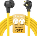 TOOLIOM 40FT 250 Volt Welder Extension Cord 10 AWG NEMA 6-50P to 6-50R Power Extension Cord for Welding Machines with ETL Approved