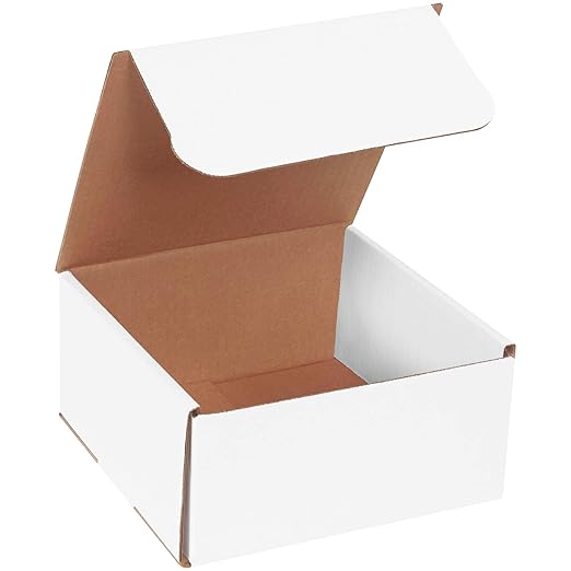 BOX USA Shipping Boxes Small 8"L x 8"W x 4"H, 50-Pack | Corrugated Cardboard Box for Packing, Moving and Storage