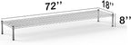 18''W x 72''L x 8''H Chrome Plated Wire Dunnage Rack | Off The Floor Storage