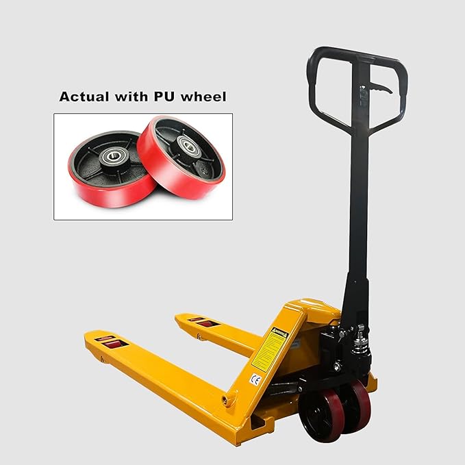 Tory Carrier Manual Heavy Duty Pallet Jack/Truck 7700lbs Capacity 48" L×27" W