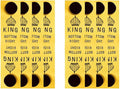Generic Bedding Label Set, Color-Coded Snap Organization Tags, Washable Reusable Labels for Linen Closet Management, 8 Pieces (King)