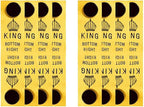 Generic Bedding Label Set, Color-Coded Snap Organization Tags, Washable Reusable Labels for Linen Closet Management, 8 Pieces (King)