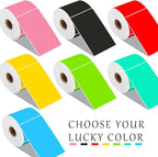 PARLAIM 3 X 5 Inch Rectangle Adhesive Color Coding Stickers,Square Colorful Inventory Stickers -250 Per Dispenser Box