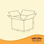The Boxery Heavy-Duty Double Wall (ECT48) - 12"x12"x8" (20-Pack) | Corrugated Boxes for Shipping, Packaging, Moving, Storage Box for Home or Business, Strong Wholesale Bulk Boxes
