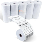 (10 Rolls) 3 1/8" x 230' Thermal Paper, Premium Quality POS Receipt Paper for Retail Business Cash Register, Fits Most Credit Card Terminal Point Of Sale